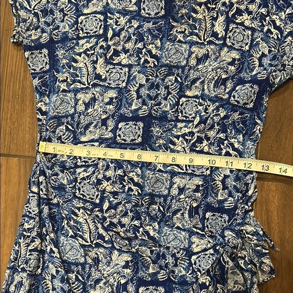 Vintage 1990s elisse brand. Tie wrap “Hawaiian” looking dress - Picture 11 of 12